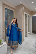 Royal Blue Anarkali Set