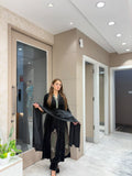 Black Velvet Winter Anarkali Set
