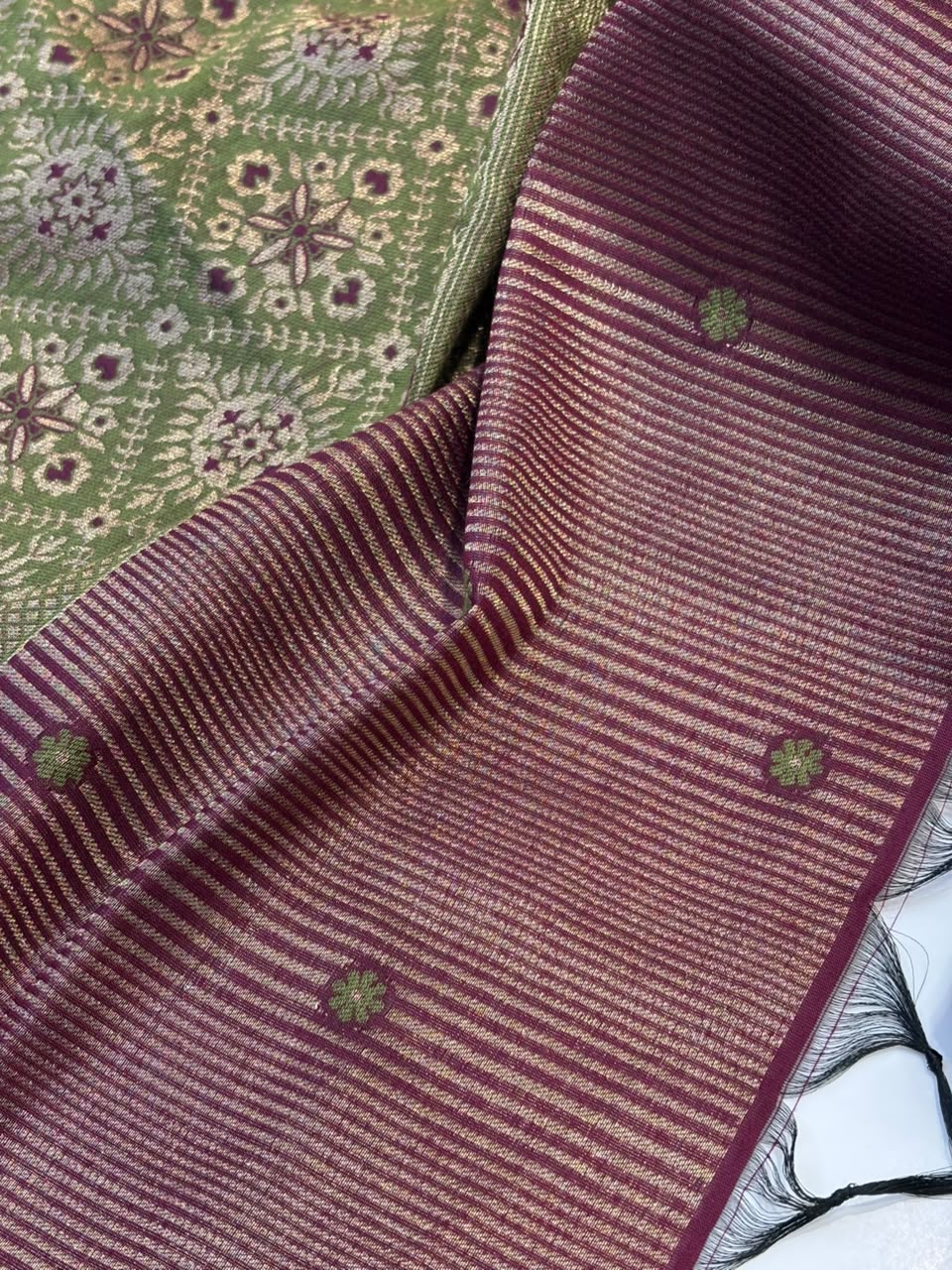 Maroon Velvet Winter Kurta Set with Contrast Dupatta