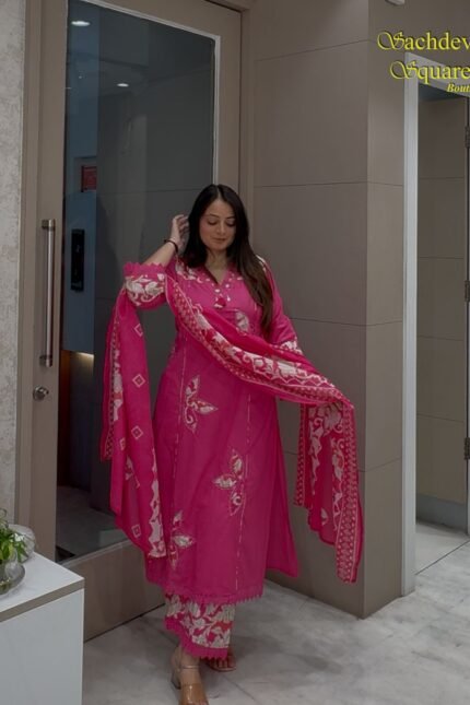 Pink Kurta Set Summer