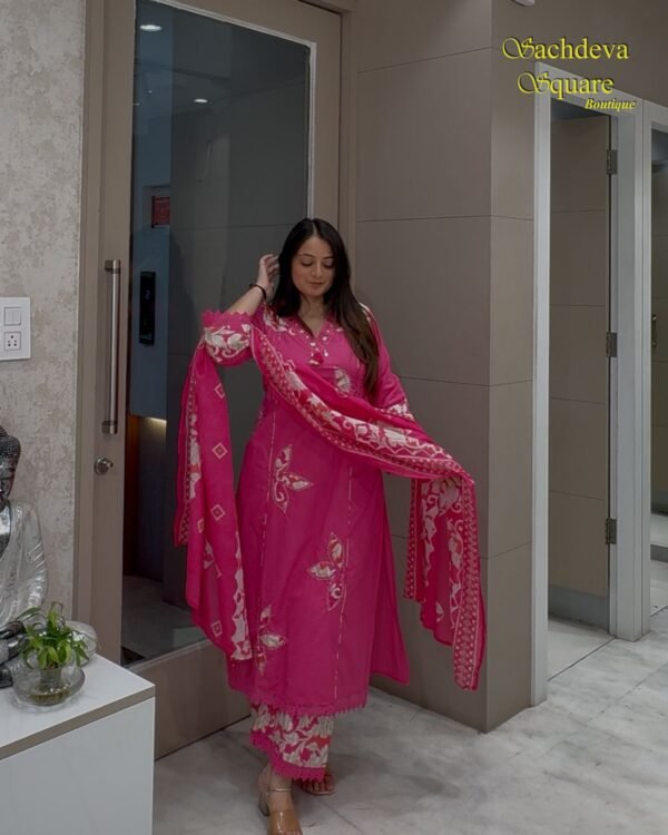 Pink Kurta Set Summer
