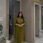 GREEN FROCK STYLE KURTA SET