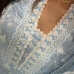 BLUE - WHITE KURTA SET [3 PIECE]